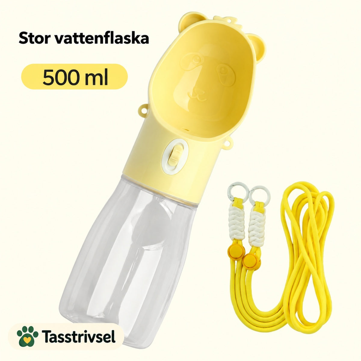 gul vattenflaska 500 ml