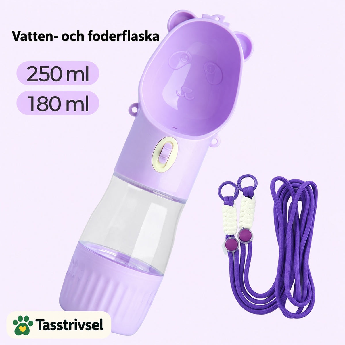 lila vatten och foder